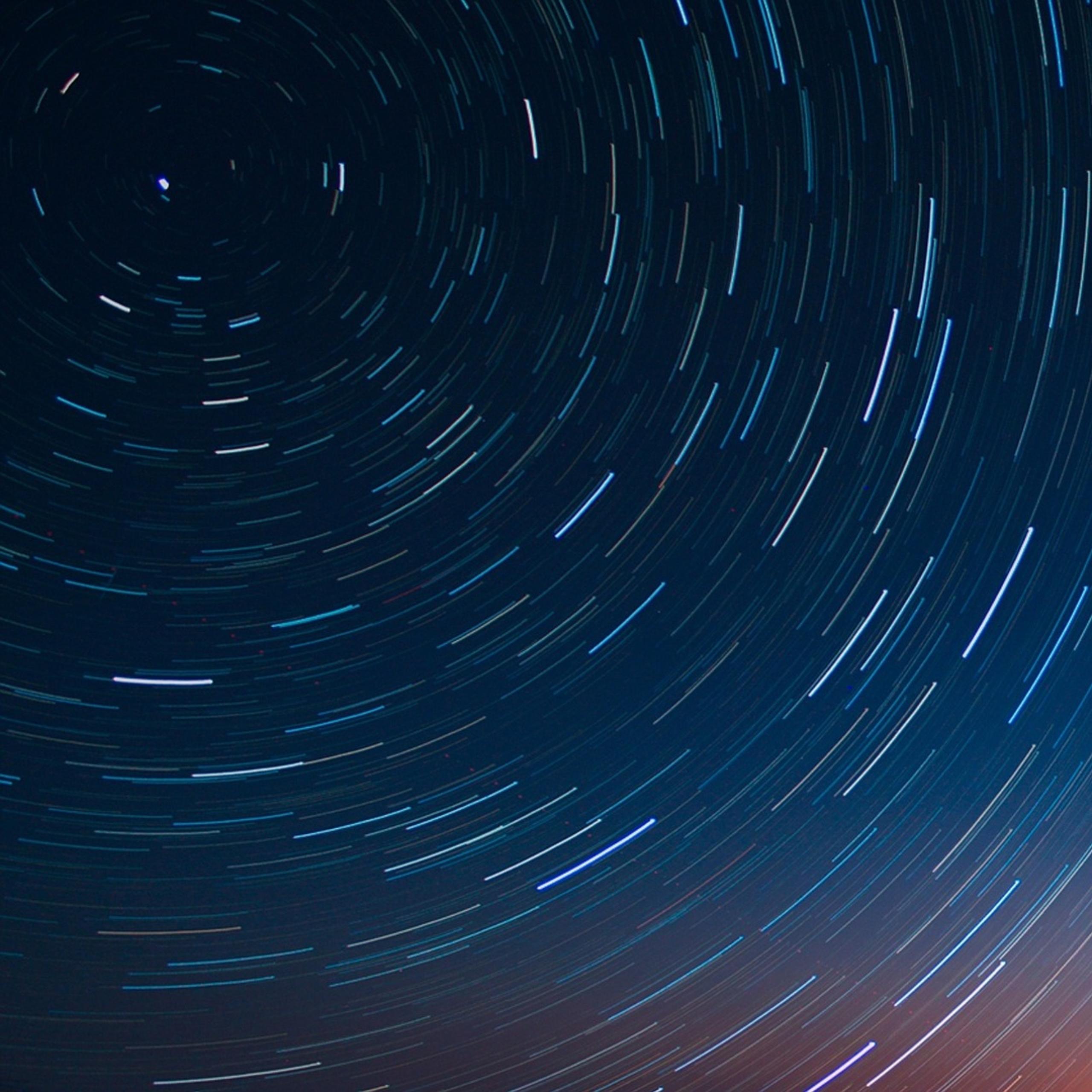 motion photo of starry night sky