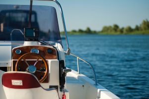 close up of boat on lake