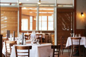 empty dining room in restaurant