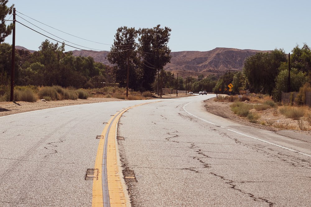 empty road in rural area