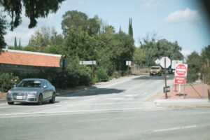 the street