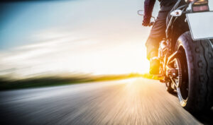 motorcycle on the road