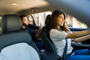 side-view-of-female-rideshare-driver