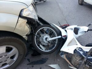 Two Hurt in Car vs Motorcycle Crash on Route 202 