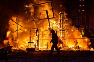 One Hospitalized After Rowhome Fire on Hartel Ave
