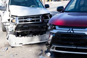 One Hurt in Two-Car Wreck on N Lewis Rd