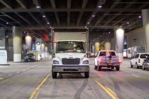 Two Pickup Trucks Crash on Roosevelt Blvd