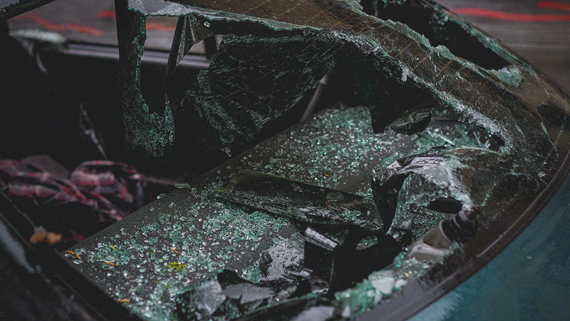 Two Trapped in Rollover Crash on Rte 55